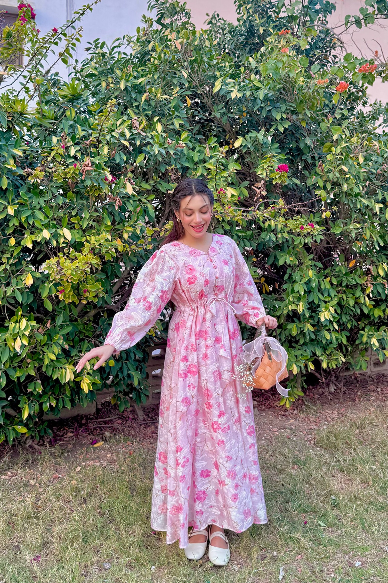 Blush Pink Floral frock