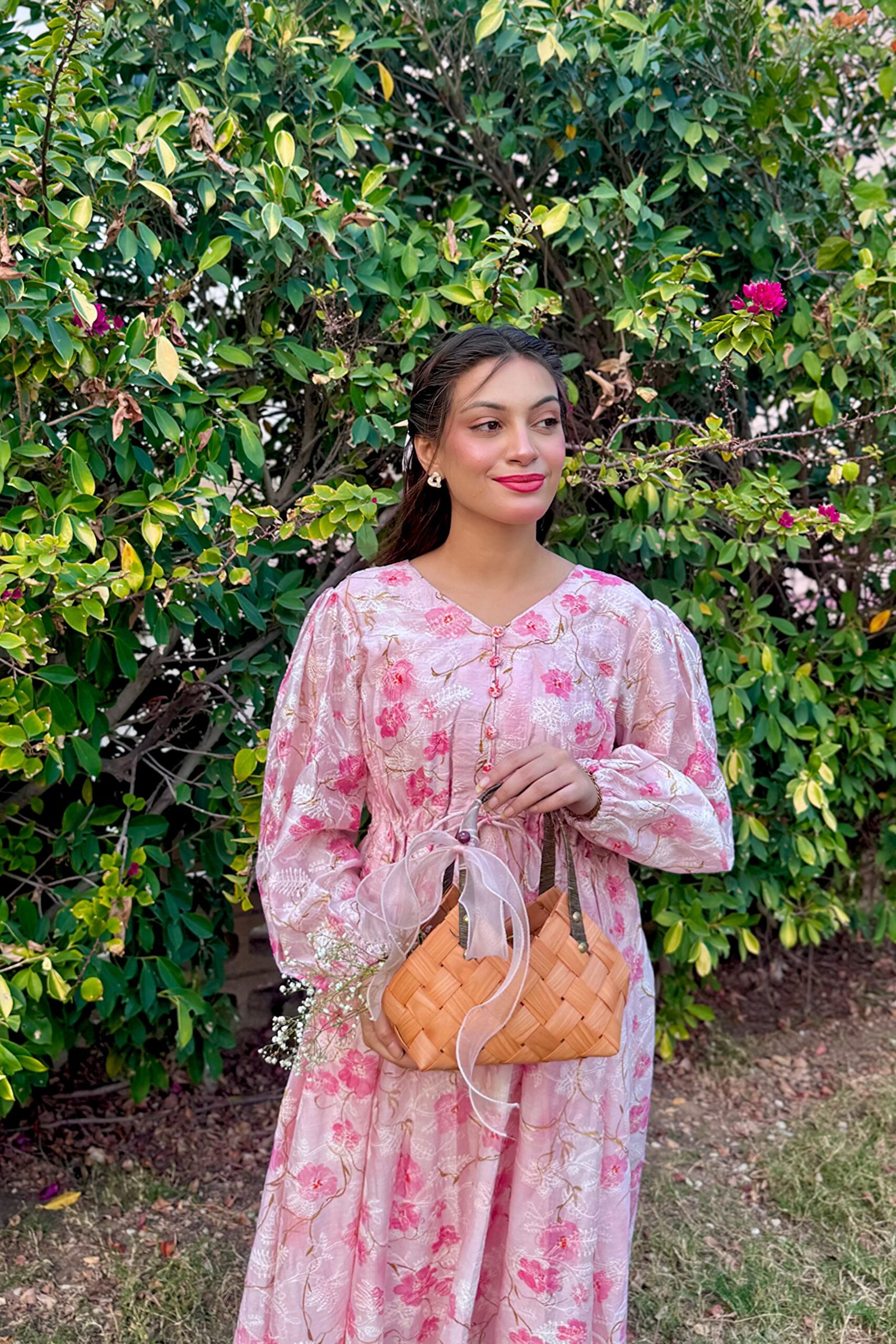 Blush Pink Floral frock - Image 8